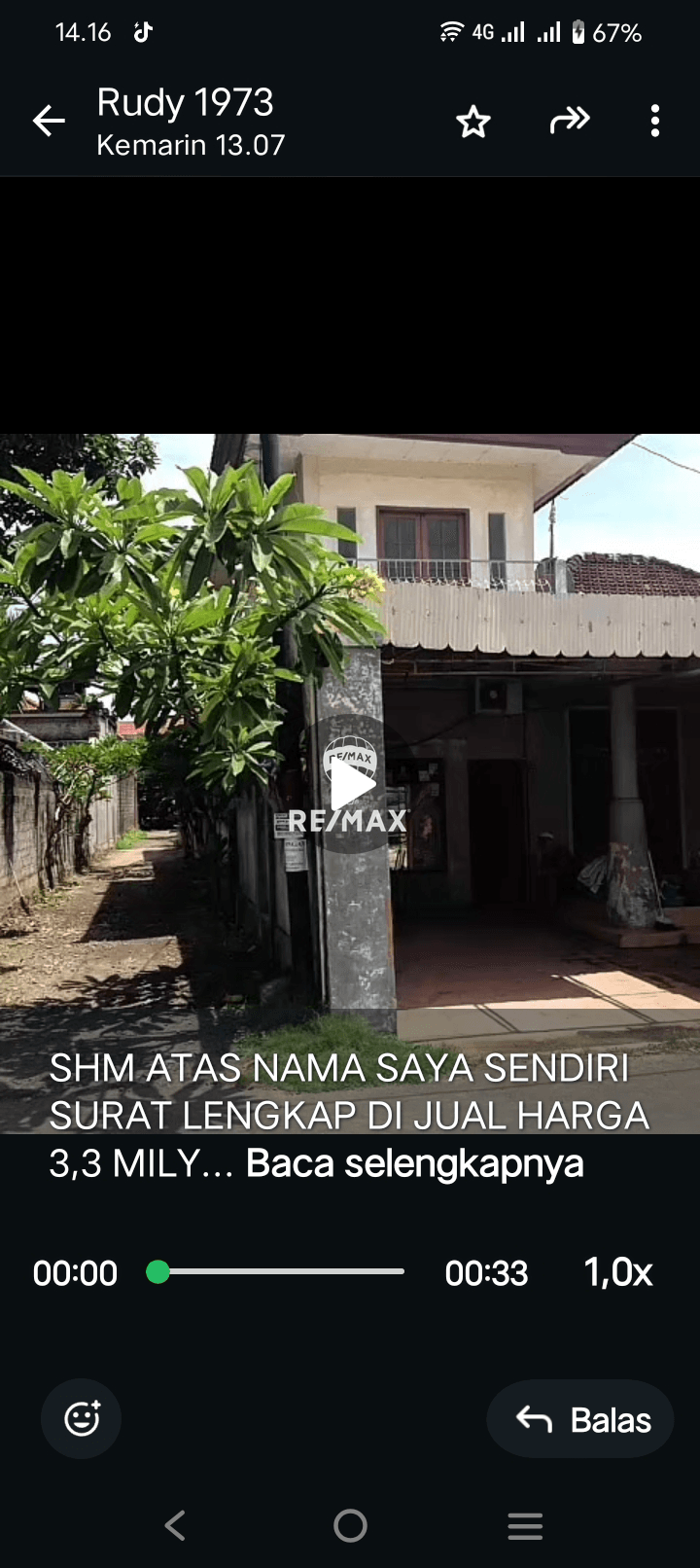 Disewakan rumah di tengah kota Denpasar. Lingkungan nyaman.
